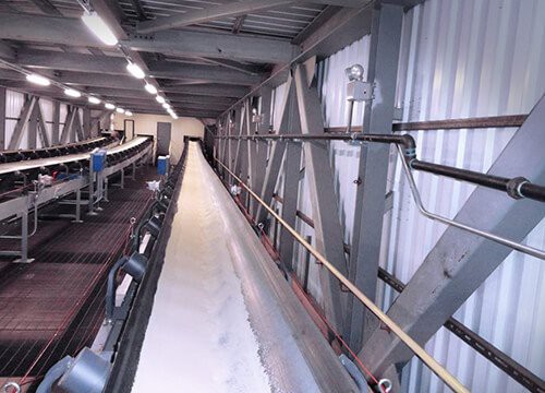 대량 자재용 벨트 컨베이어