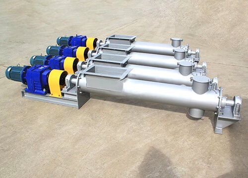 수평 스크류 컨베이어